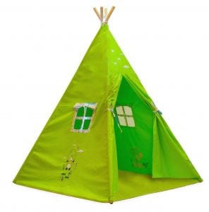 Kids Canvas Teepee Play Tent Portable Playhouse By Lubber Green