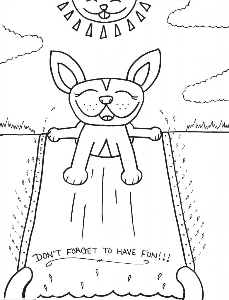 Puppy Coloring Page - Dont Forget To Have Fun
