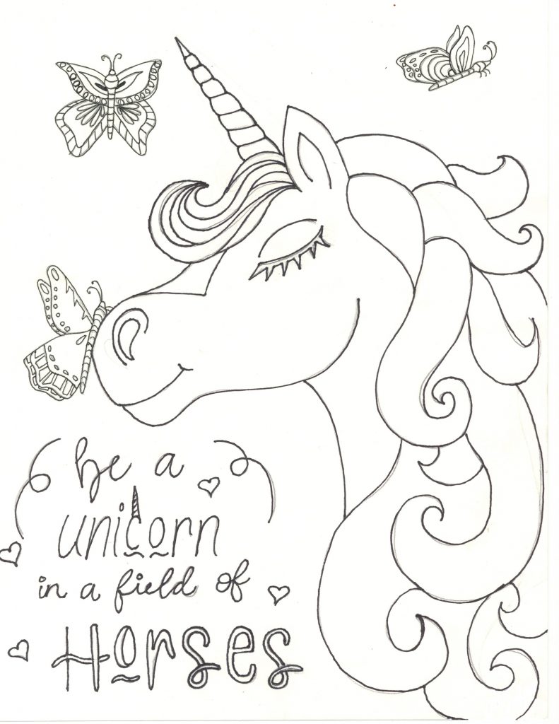 31+ Unicorn Coloring Pages For Girls Pics – Tunnel To Viaduct Run