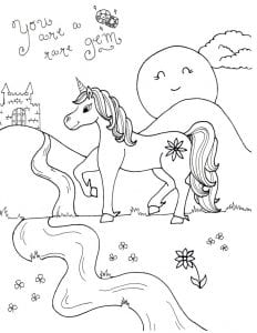 Unicorn Coloring Pages | Raising Smart Girls